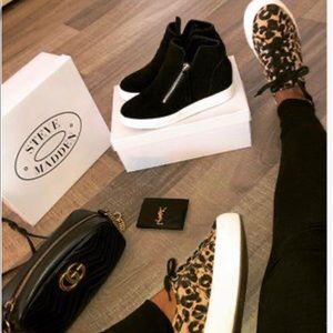 Steve Madden EMMI leopard print platform sneakers